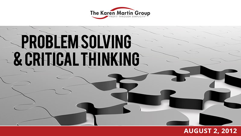 Problem solving and critical thinking in mathematics
